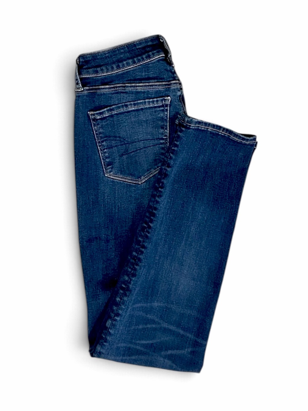 4/Regular American Eagle Stretch Skinny Blue Jeans